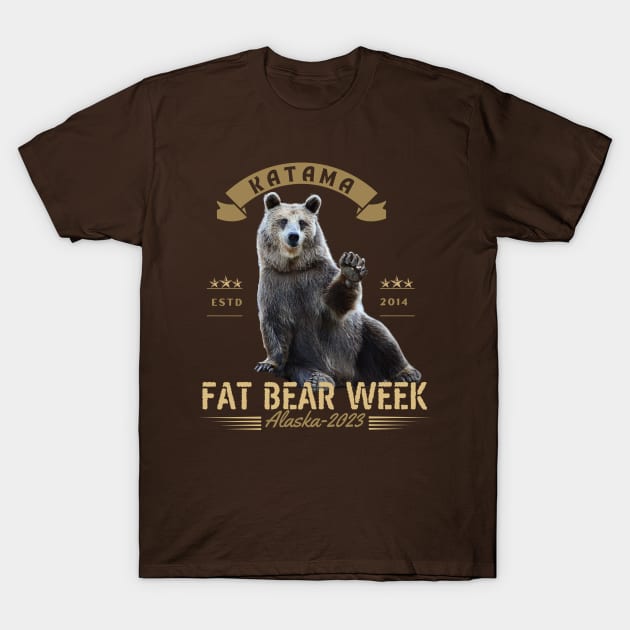 Fat Bear Week Championship 2023-funny bear Vintage T-Shirt by ARTSYVIBES111